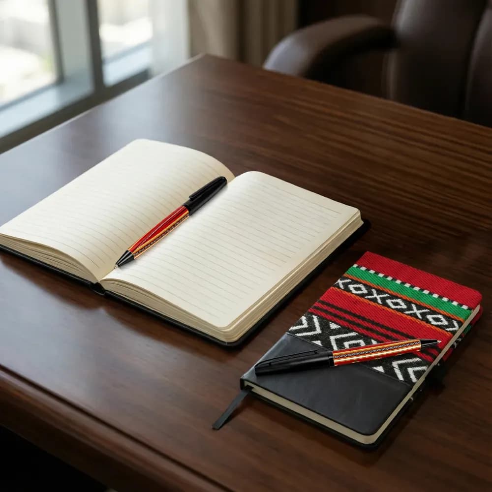 Notebook and Pen Giftset in Traditional SADU Designs