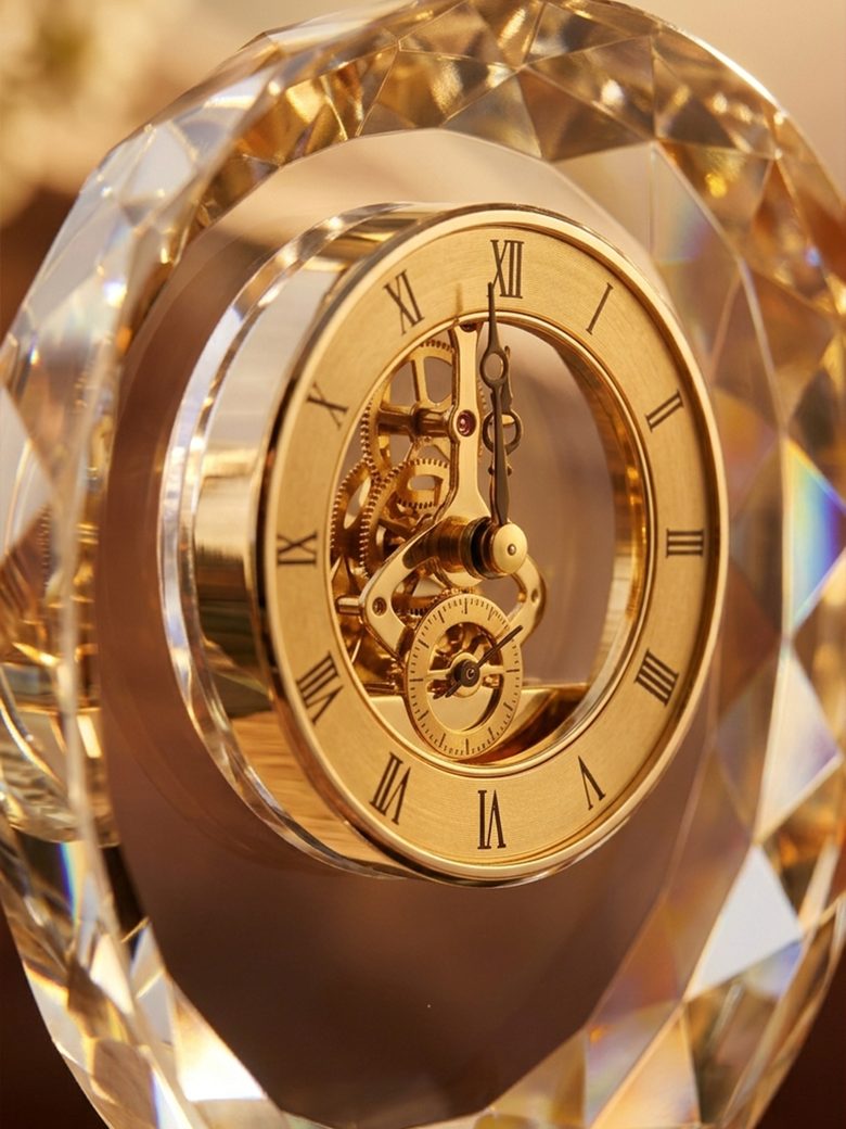 The Clock, Crystal and gold