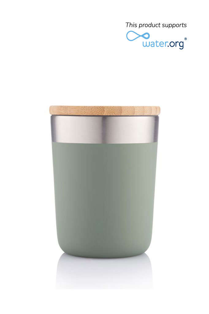 LAREN – CHANGE Collection Insulated Mug – White
