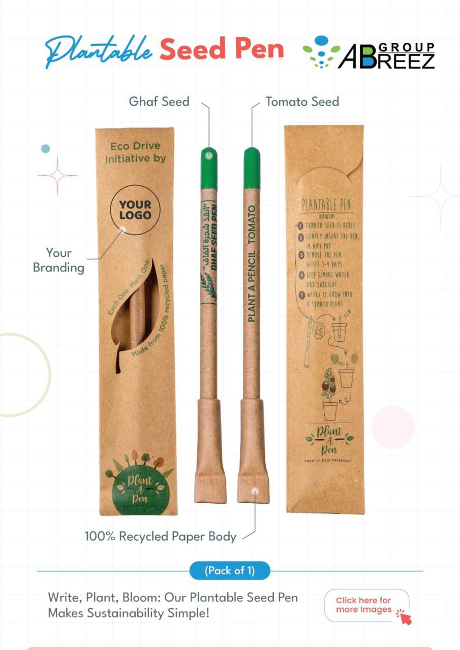 Ghaf Seed Plantable Pencil in Single Pack Eco-Sleeve