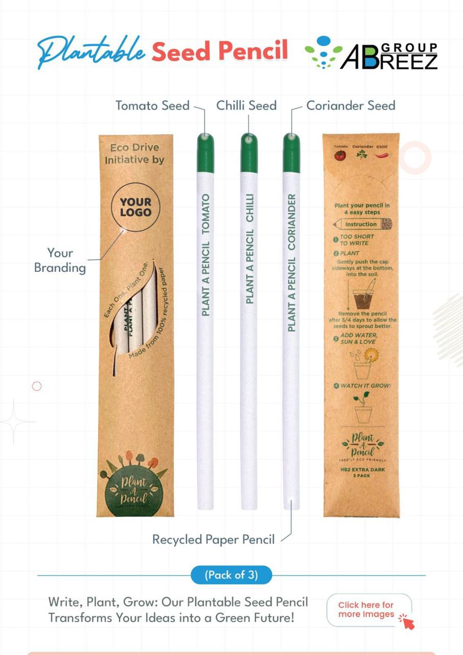 Ghaf Seed Plantable Pencil in Single Pack Eco-Sleeve – 100%