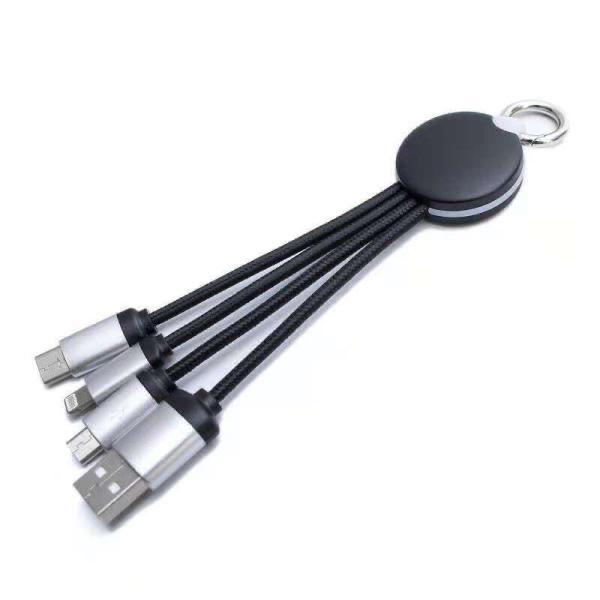 Promotional Gift Customized 2 in 1 Charging Keychain Wire