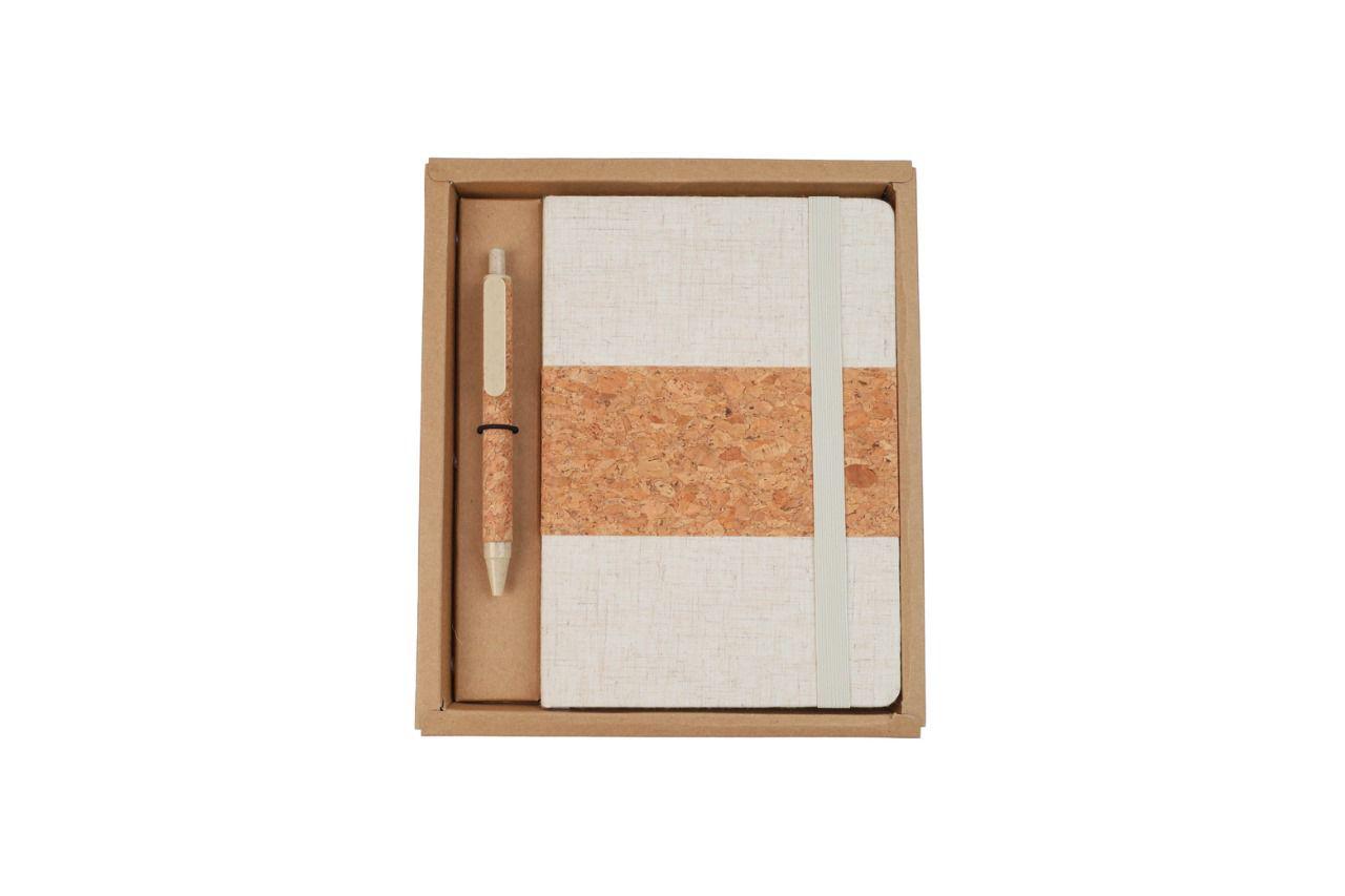 Cork Notebook and Ball Pen Gift Set00