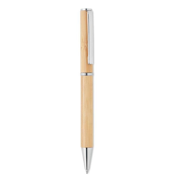 Chrome and Bamboo Metal Pens