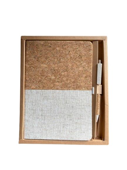 Cork Notebook and Ball Pen Gift Set 2