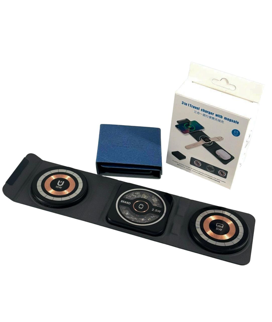 3-in-1 Foldable Wireless Charger for Mobile, iWatch