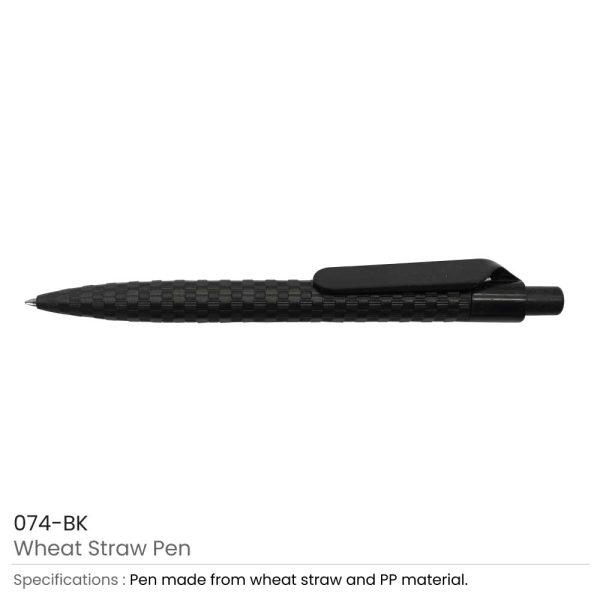 Straw/Plastic Ballpoint Pen