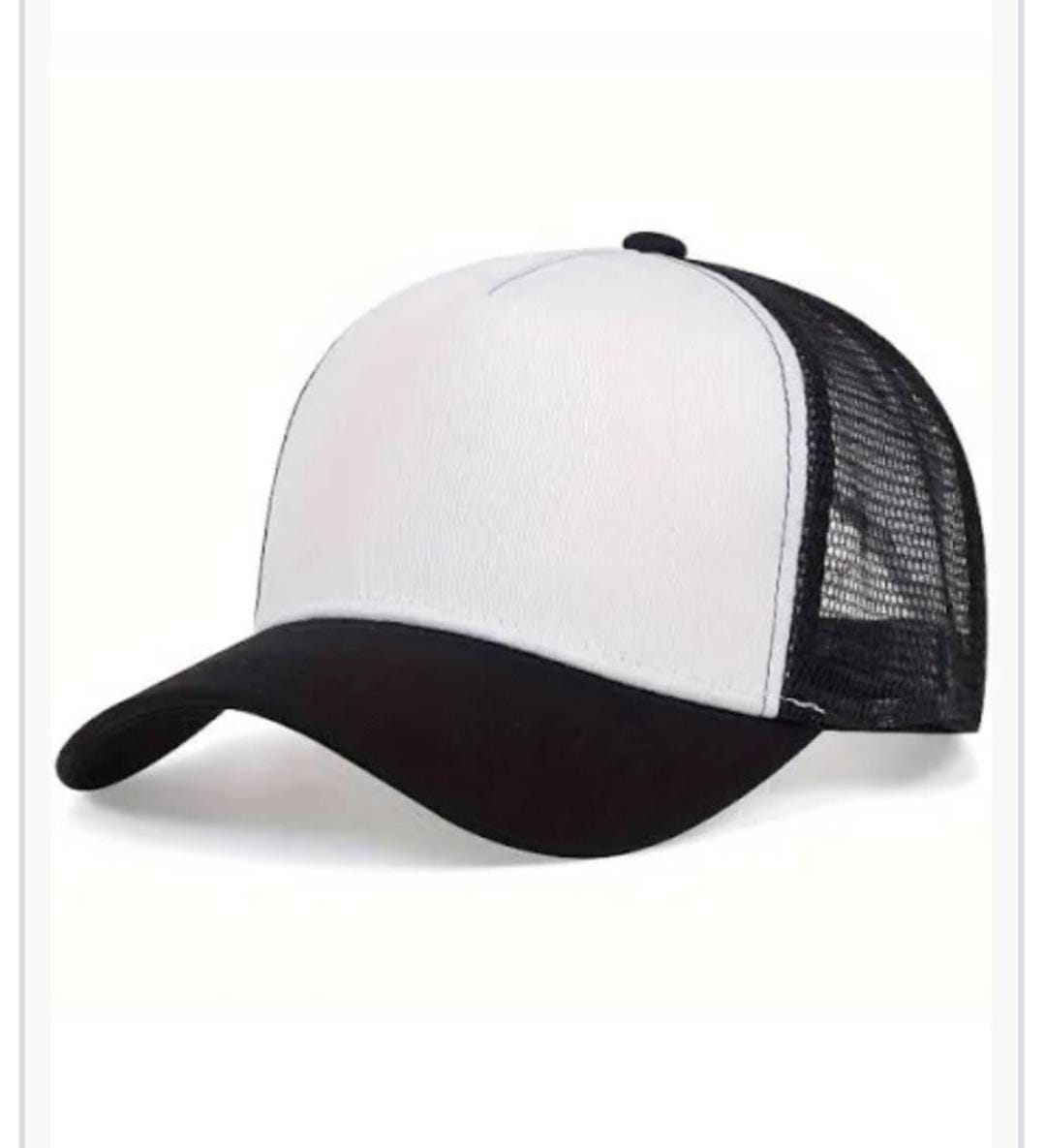 White & Black Promotional Cap