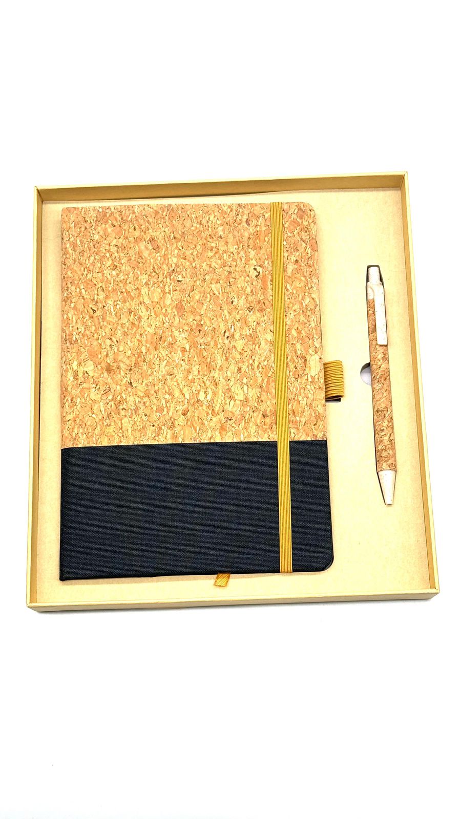 Cork Notebook and Ball Pen Gift Set