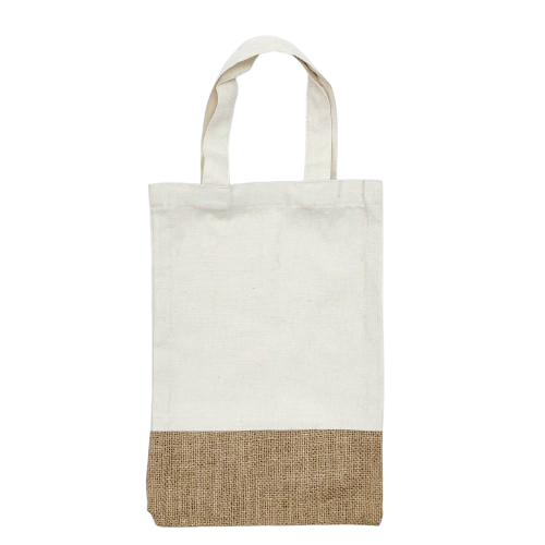 Jute and cotton Bags Two Side Print