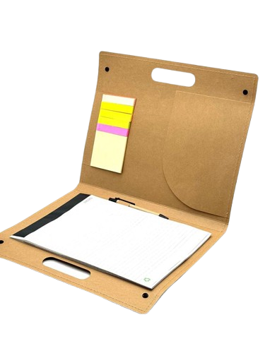 Eco Friendly Conference Folder with Notepad, Pen & Sticky