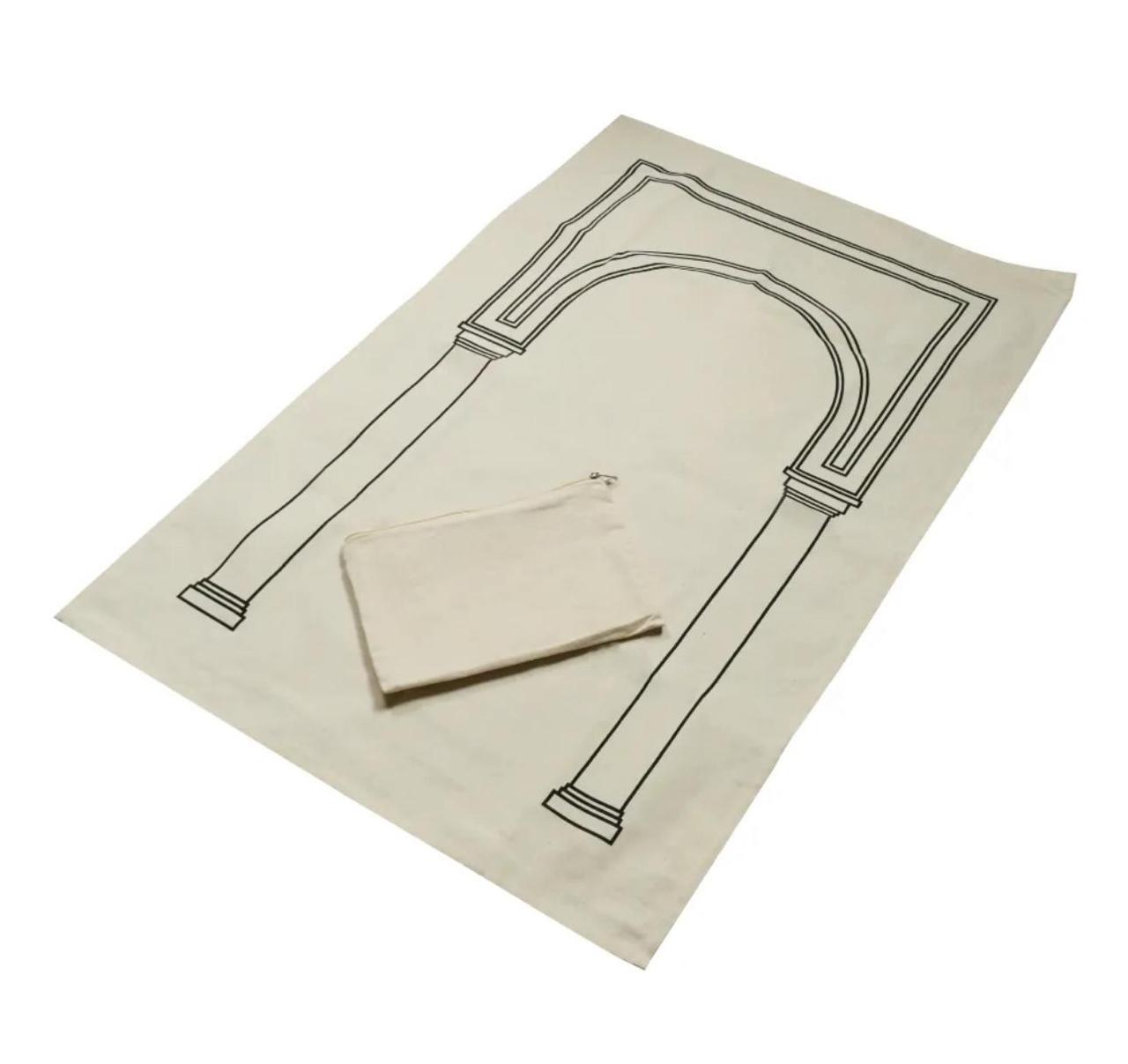 Prayer Mat with Pouch, Cotton Material, Eco-Friendly &