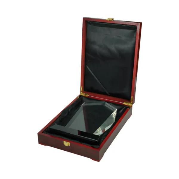 Wide Flame Crystal Awards with Glass base & Box0