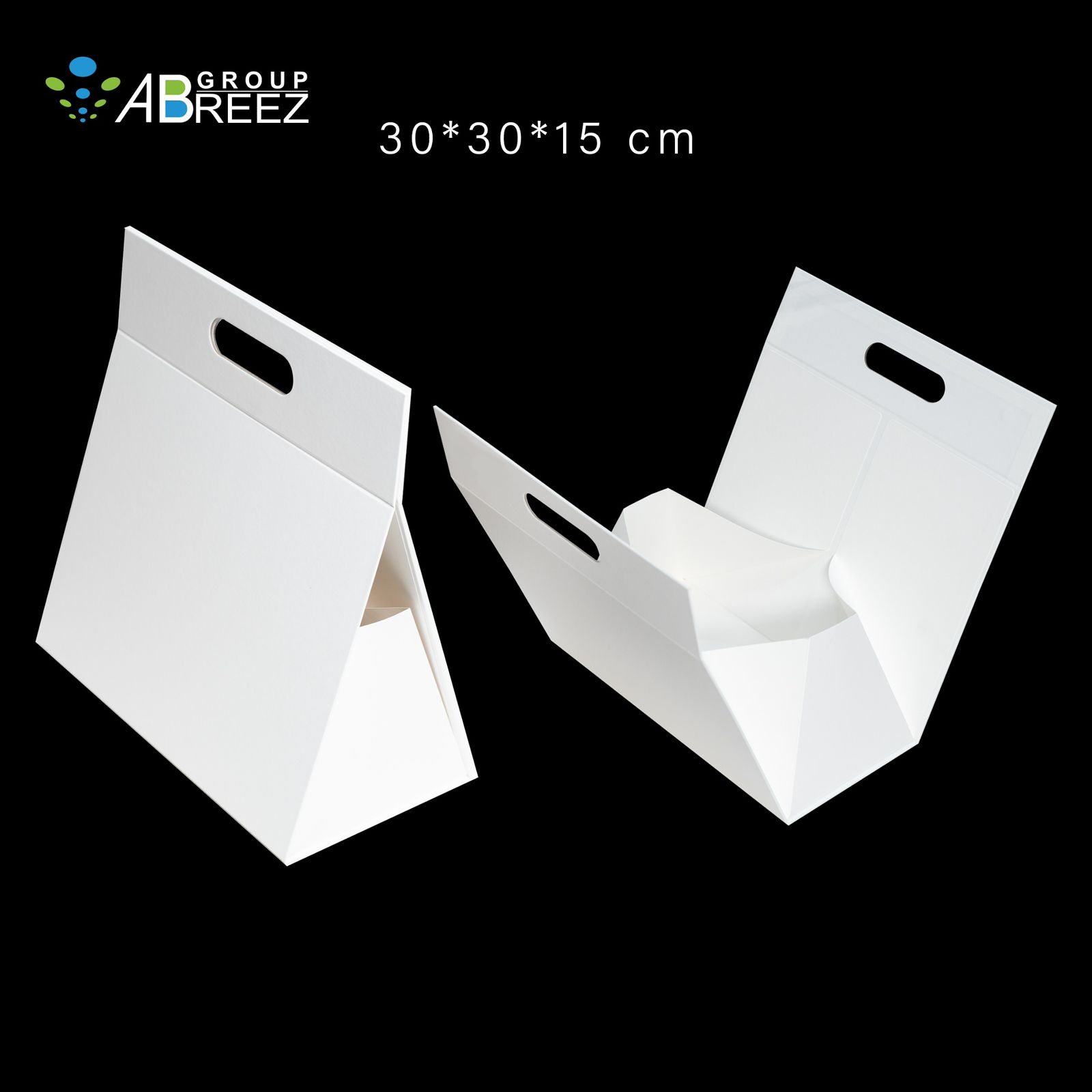 Plain Gift Packaging Box with Magnetic Flap 30x30x15