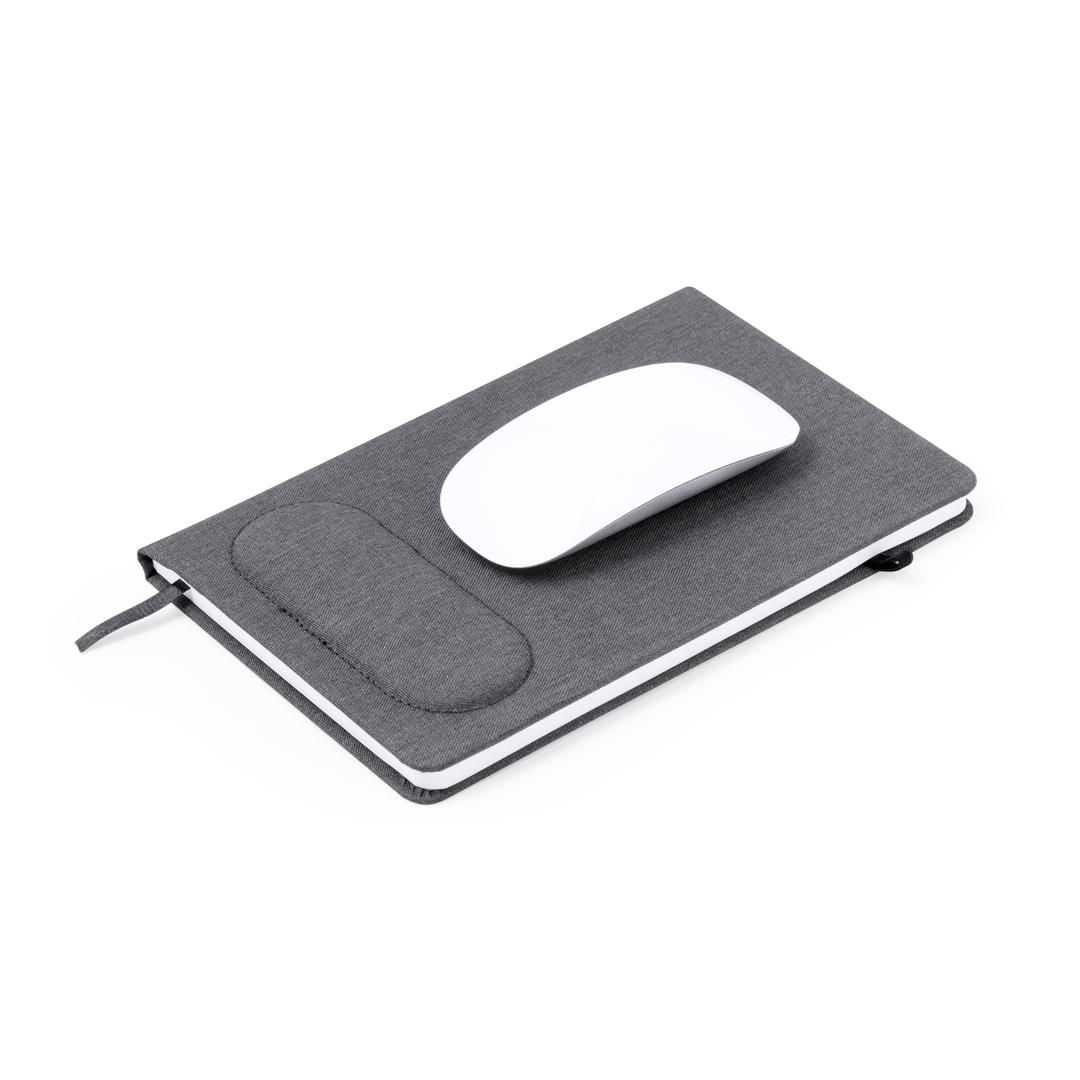 Notebook with mouse pad