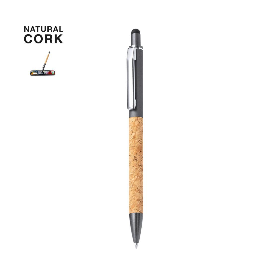 Cork and Metal Stylus Pen