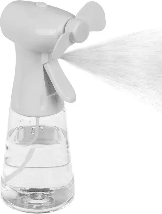 Plastic Battery Operated Fan with Spray Bottle