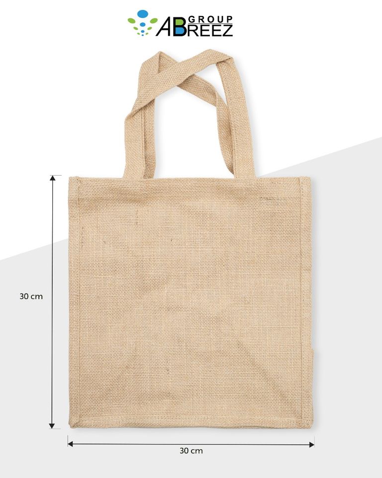 Eco-neutral Jute Shopping Bag – Vertical – Natural