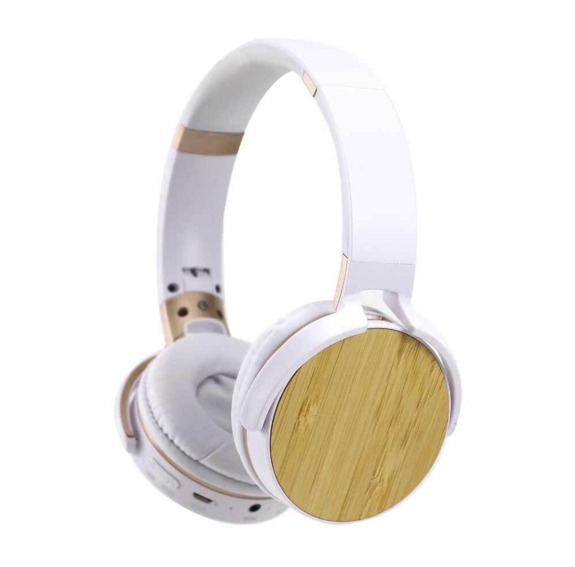 Bluetooth Headphone with wood