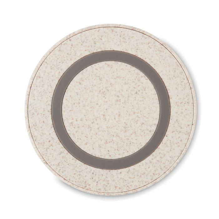 Straw round wireless charging pad