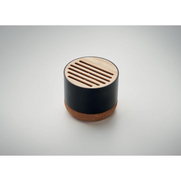 Wireless Speaker in Recycled Aluminium Casing with Cork