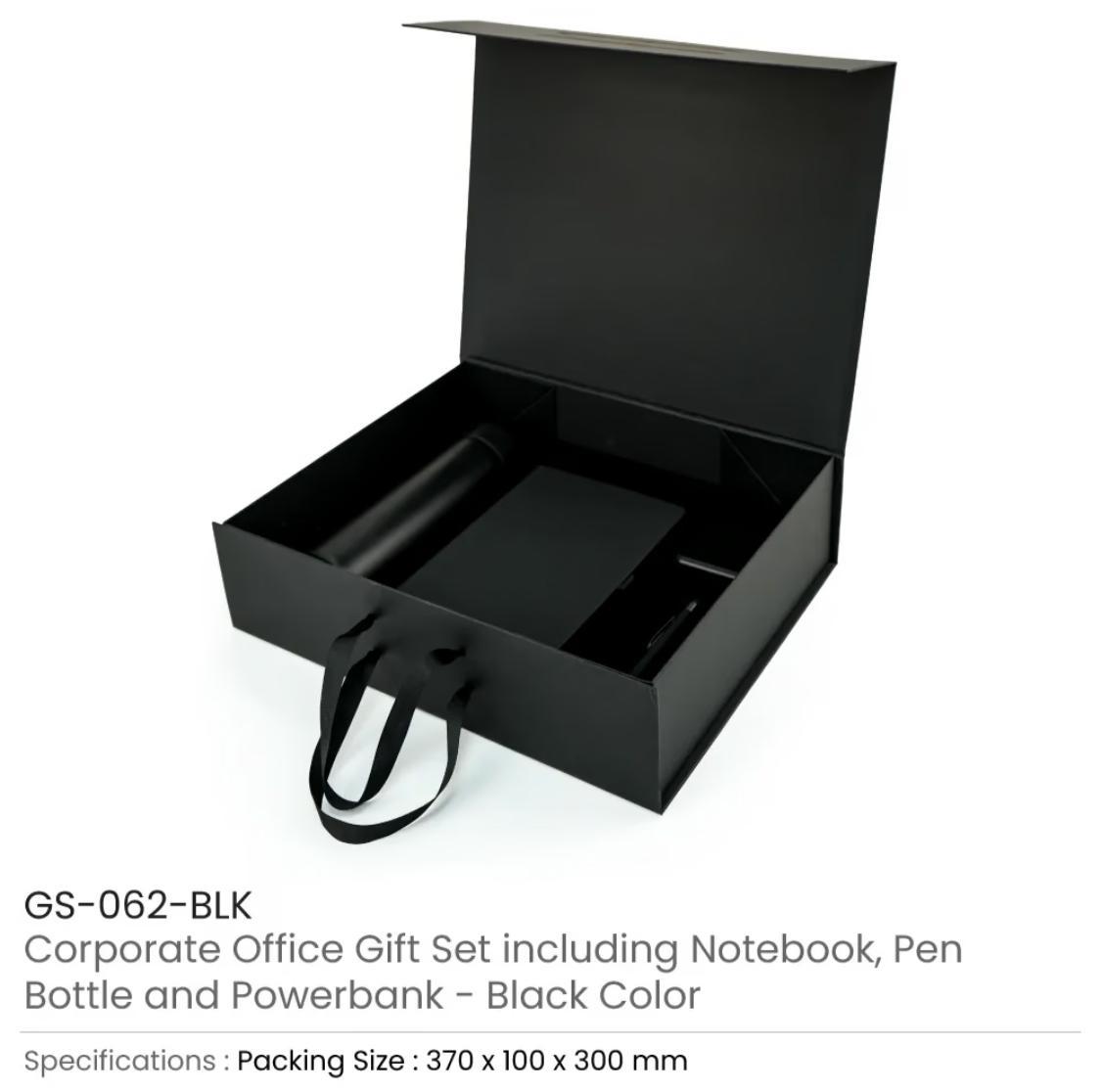 Office Gift Set in Color Themed Box with Ribbon Handle