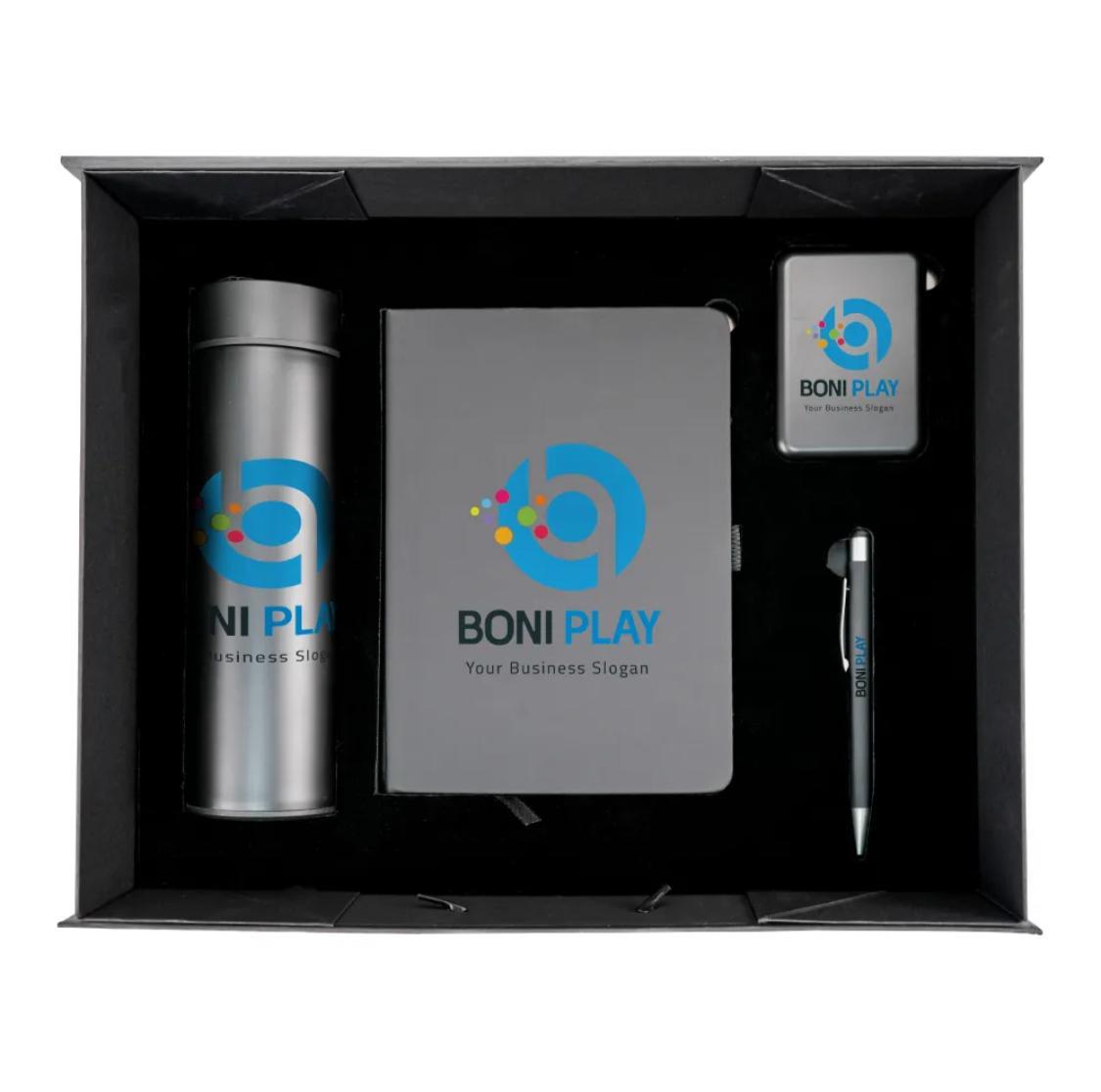 Office Gift Set in Color Themed Box with Ribbon Handle
