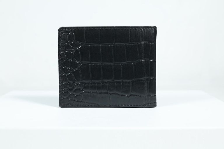 Cross Marion Over Flap Coin Black Leather Men Wallet