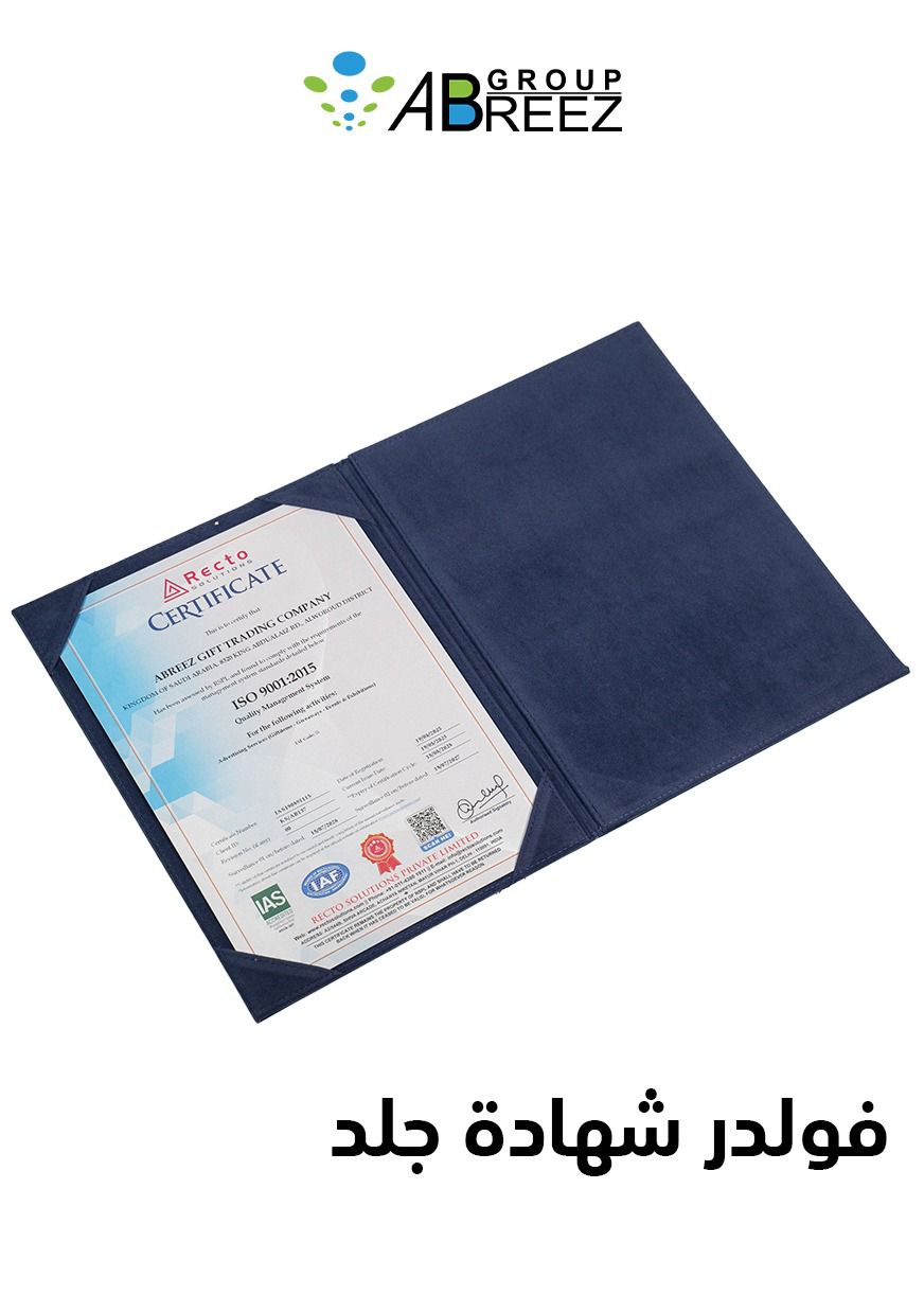 Certificate holder Pu leather