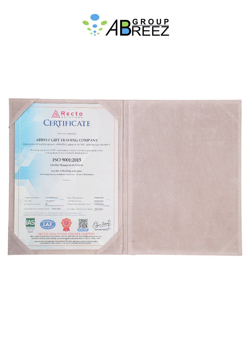 Certificate holder Pu leather