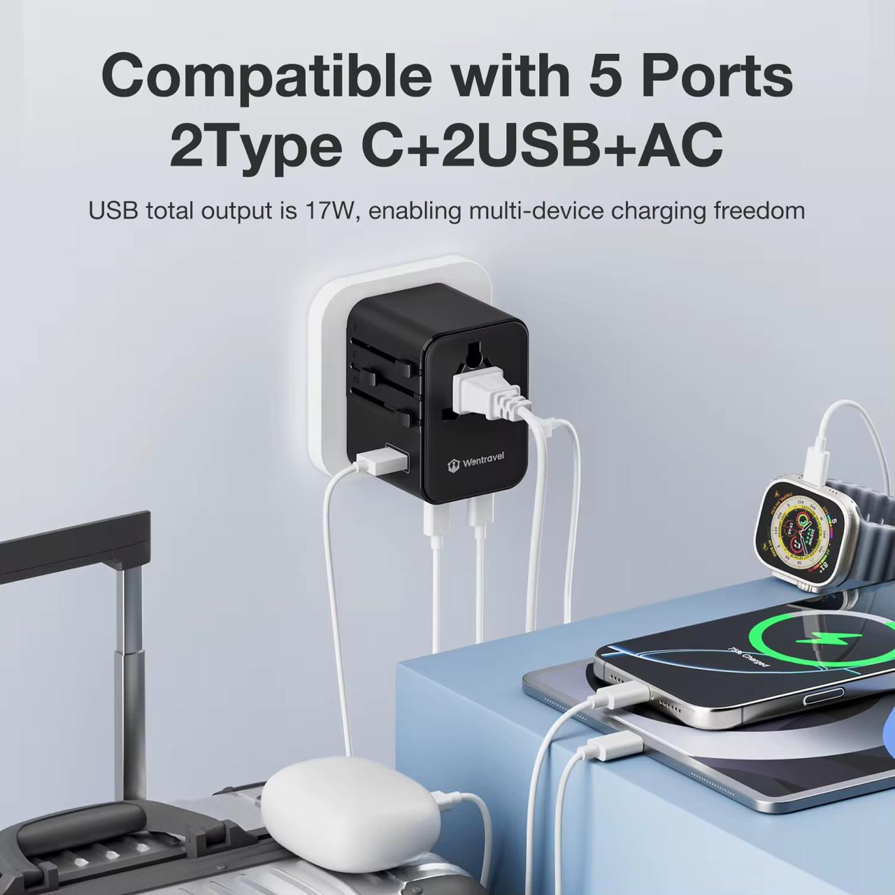 Universal Travel Adaptor – ABS Plastic