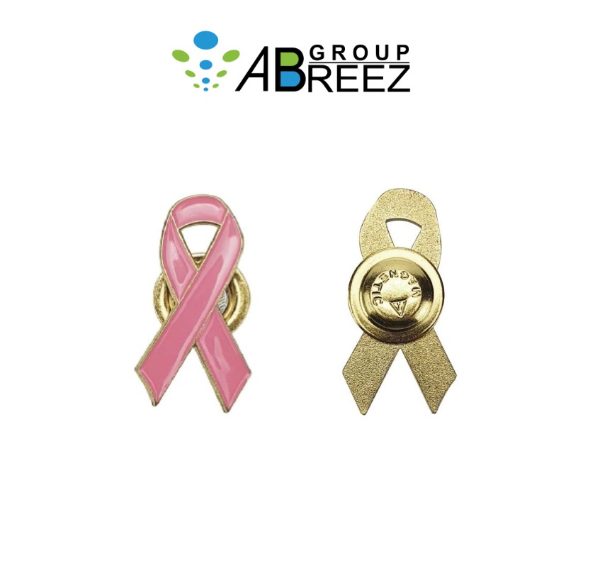 Breast Cancer Awareness Pin Badge, Metal