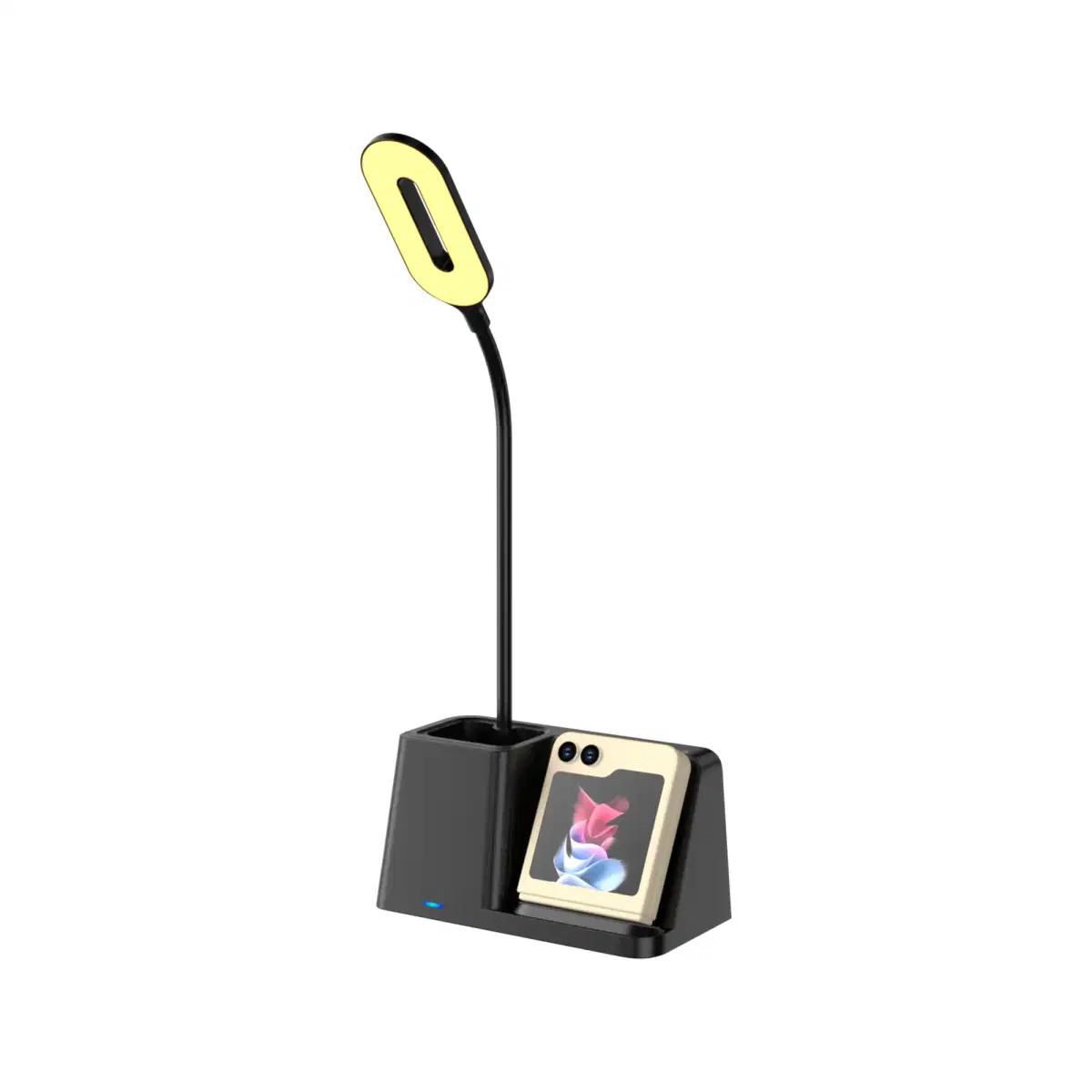 Wireless Charger with penholder and lamp