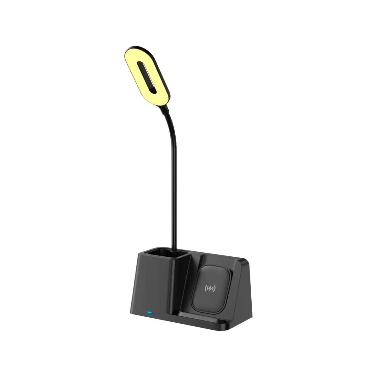 Wireless Charger with penholder and lamp