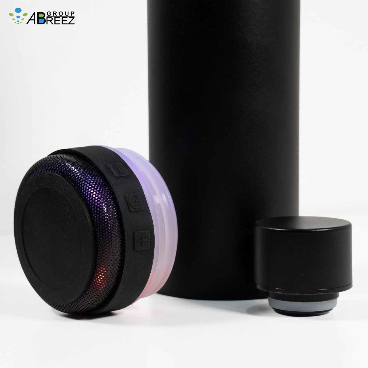 High-quality stainless steel insulated mug with speaker