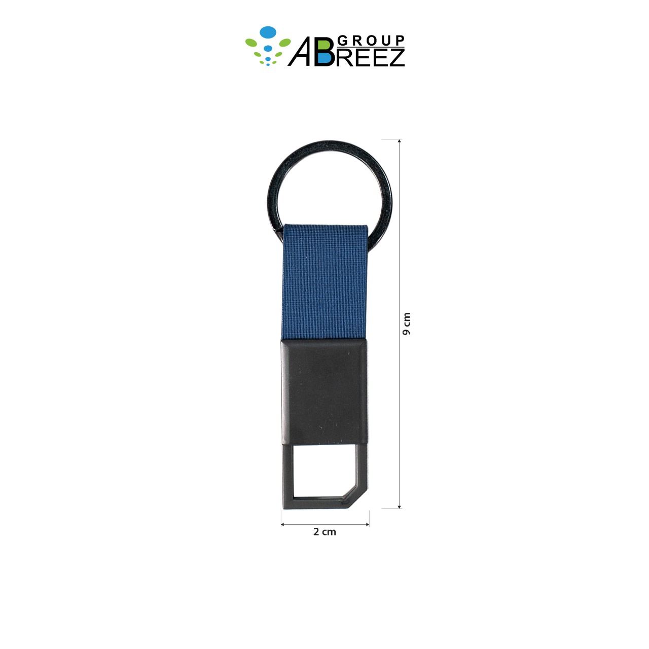 Metal Keychain with Strap