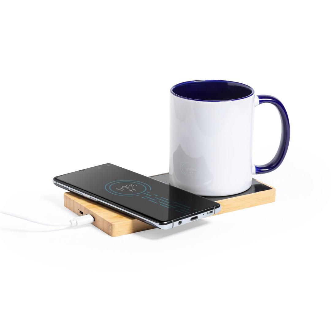 Two-in-One Bamboo Wood Coaster 10W
