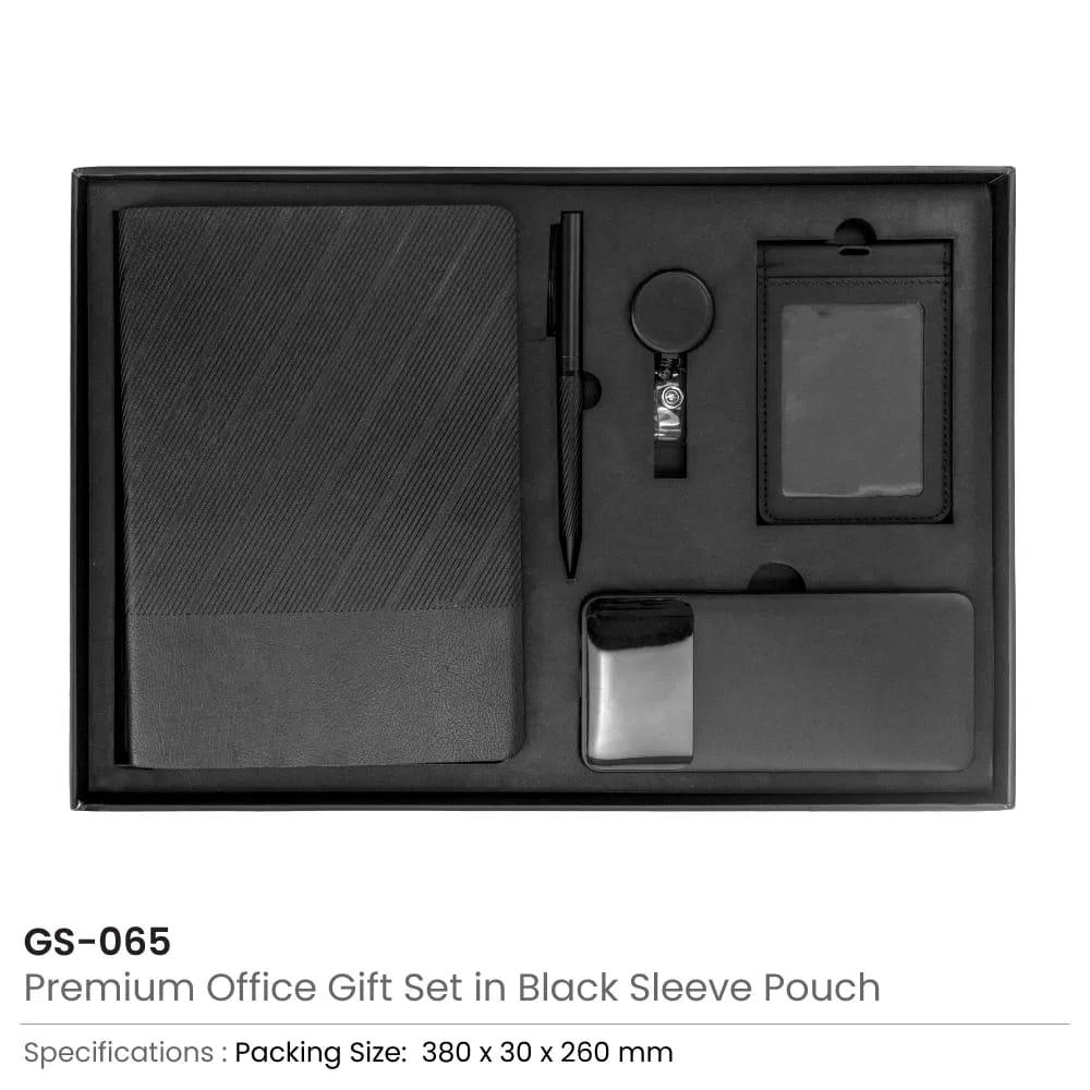 Premium Office Gift Set in a stylish black PU