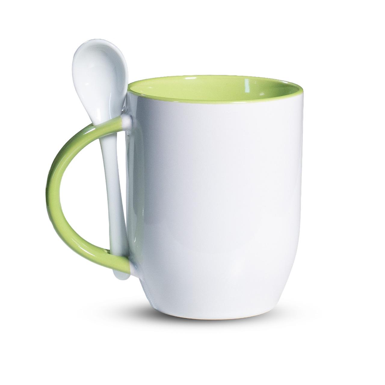 Ceramic Mugs with Spoon NEW