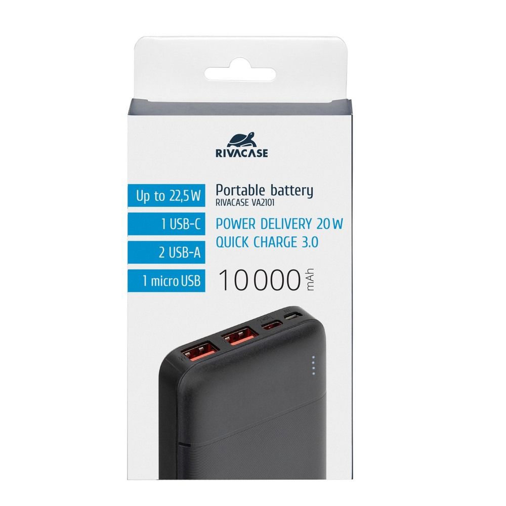 Powerbank Rivacase 10000 mAh – Plastic