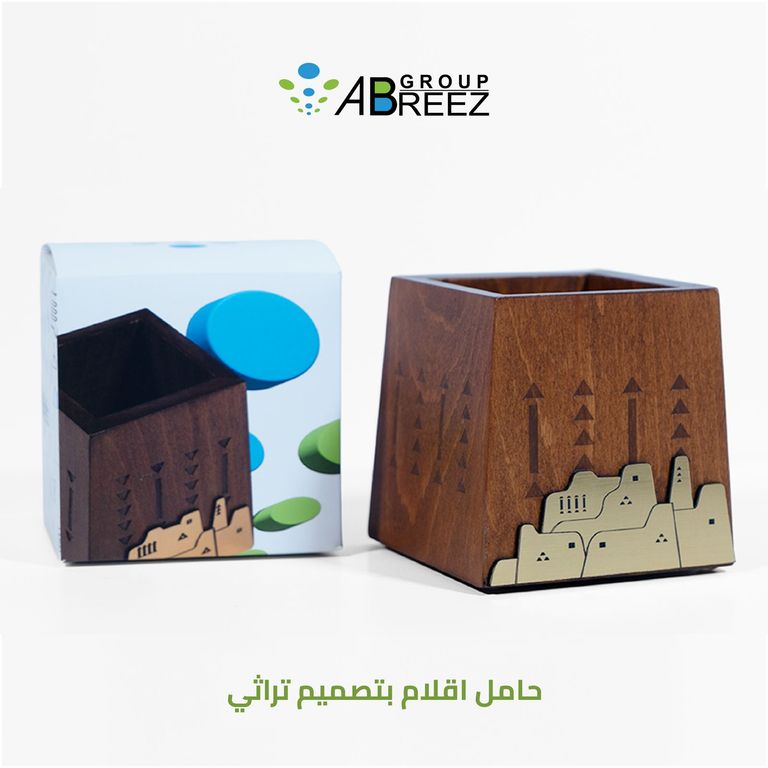 قلم حامل خشبي مع تقليدي تصميم