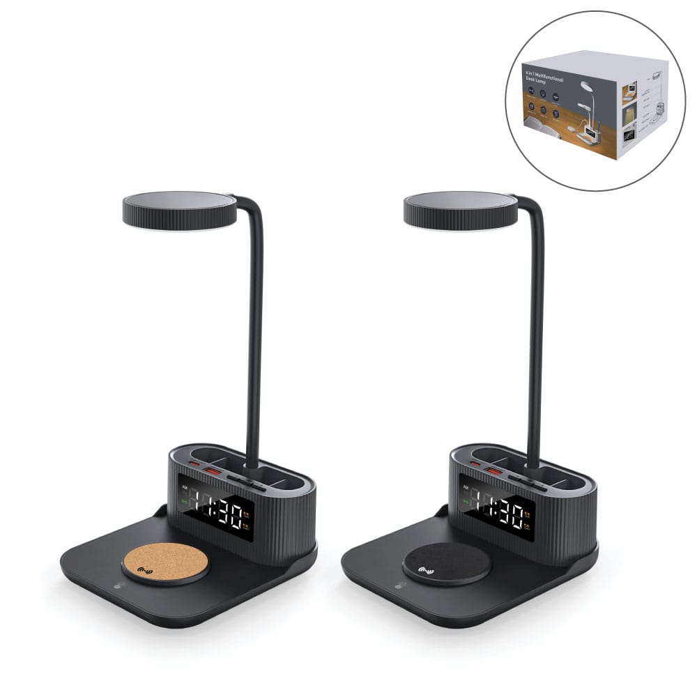 Multifunctional LED desk lamp with a wireless charger