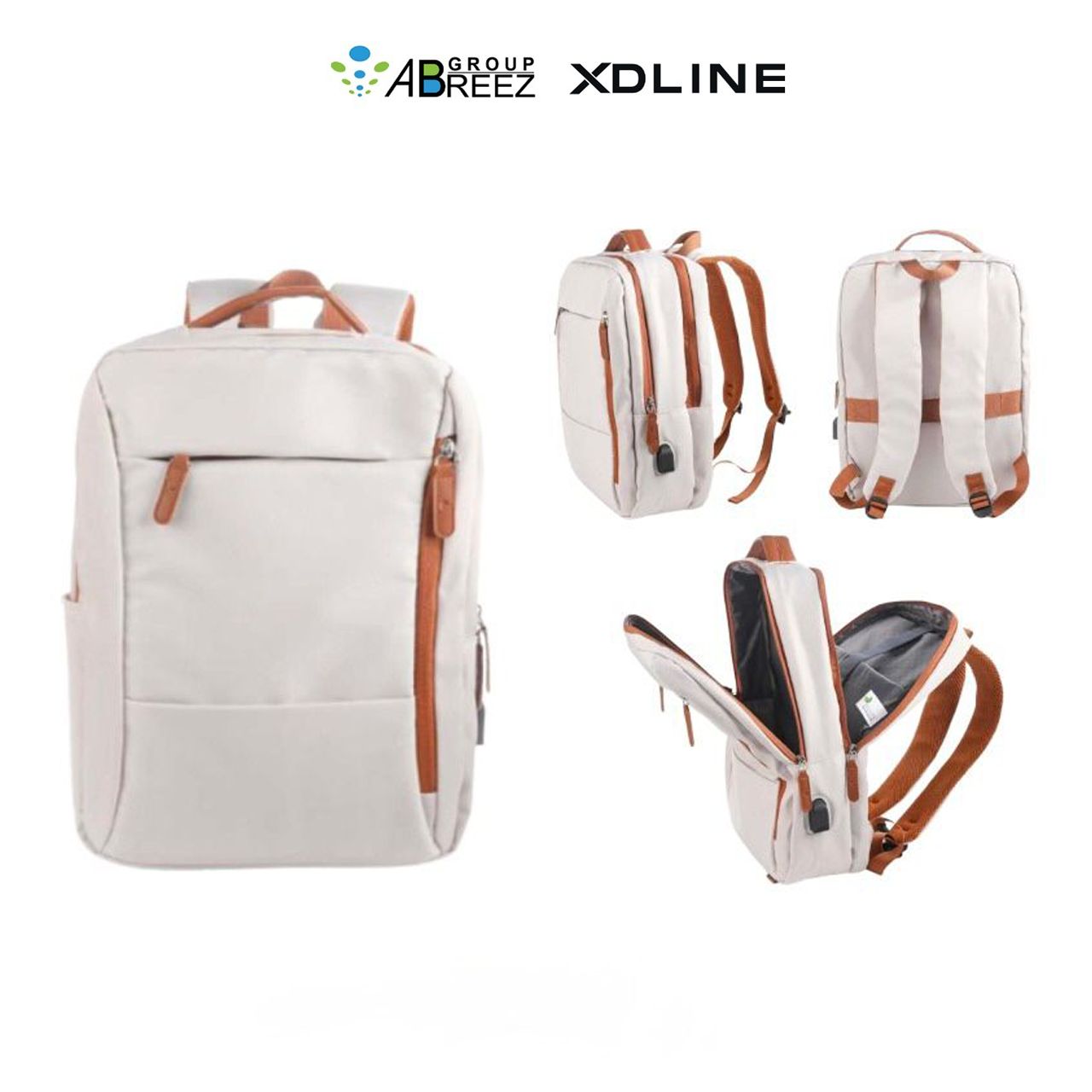 Multipurpose Expandable Travel Backpack with USB Port