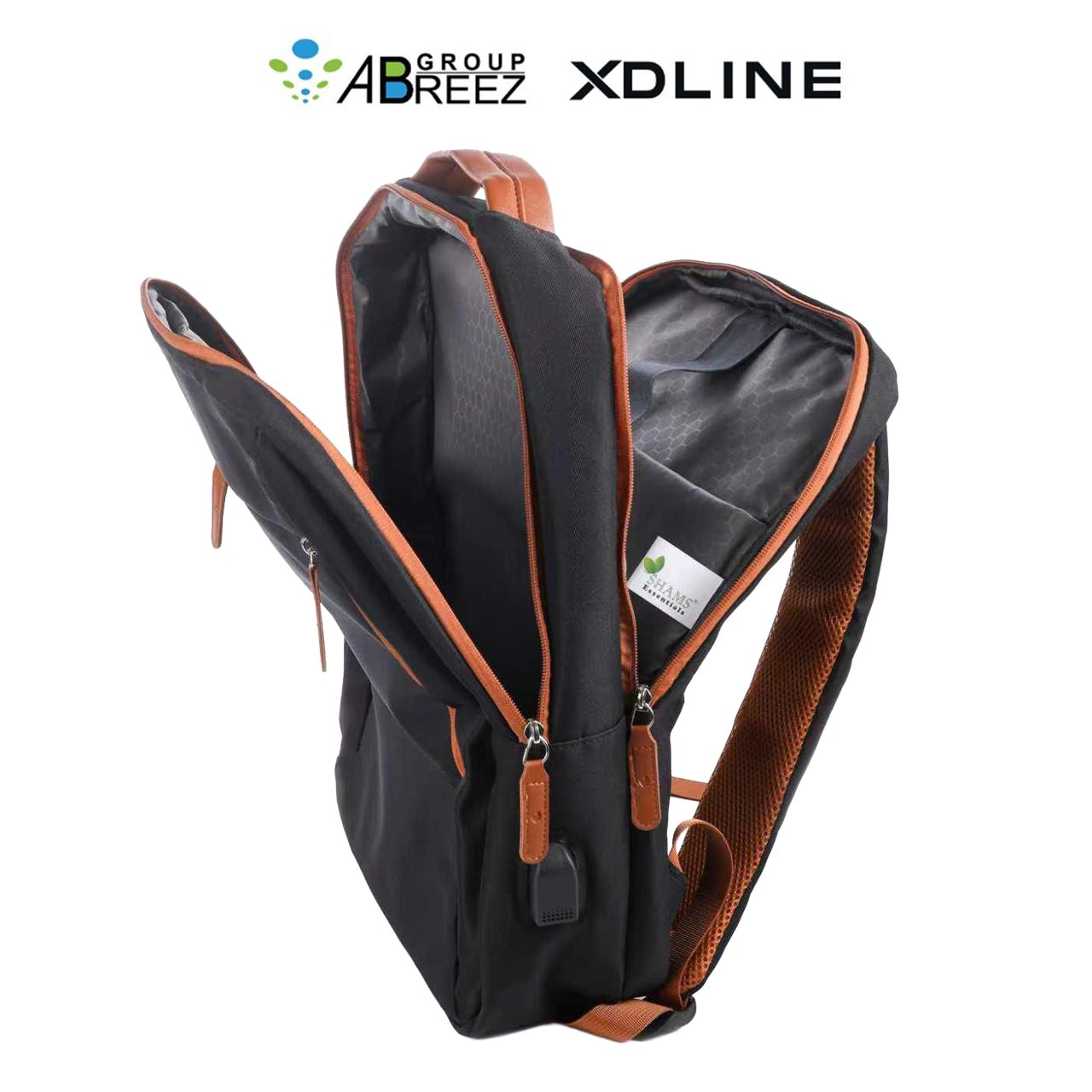 Multipurpose Expandable Travel Backpack with USB Port