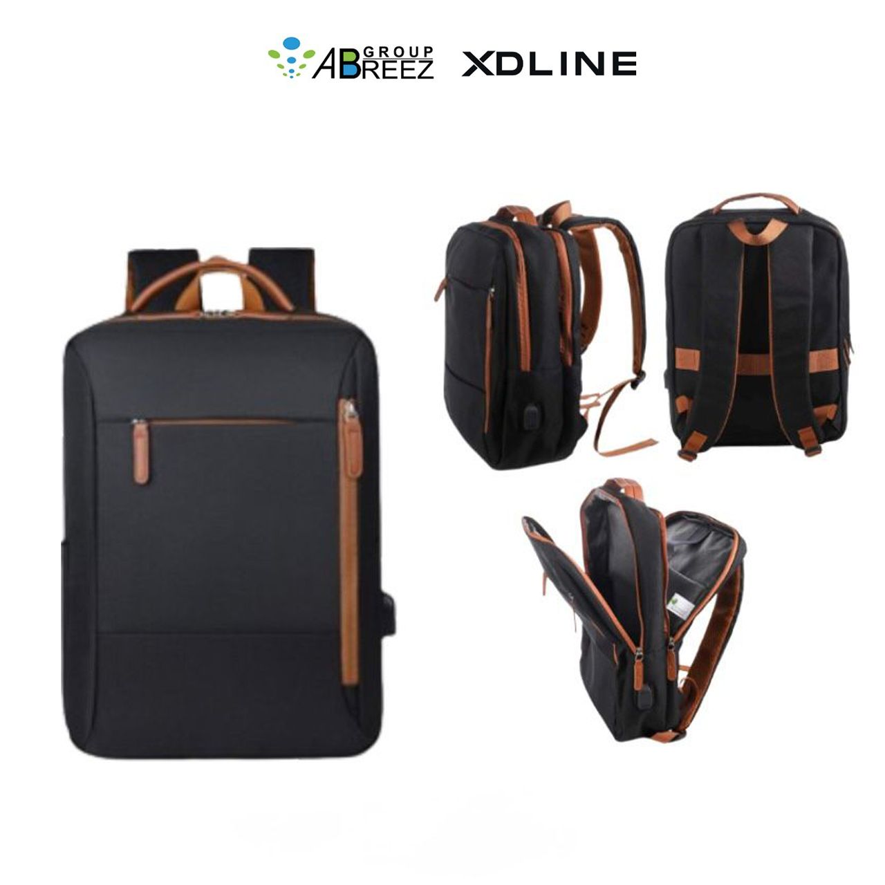 Multipurpose Expandable Travel Backpack with USB Port