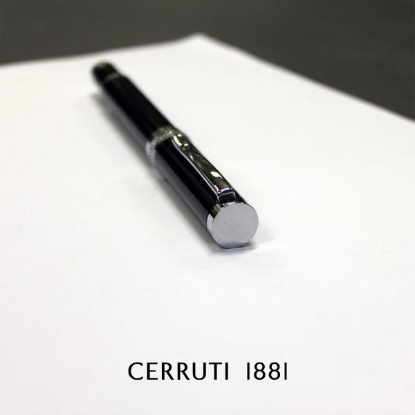 Cerruti 1881 Focus black chrome trim rollerball pen