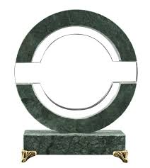 Round Crystal and Marble Award