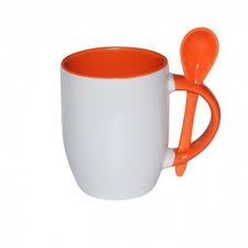 Ceramic Mugs with Spoon NEW