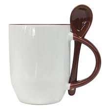 Ceramic Mugs with Spoon NEW