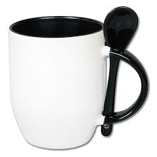 Ceramic Mugs with Spoon NEW